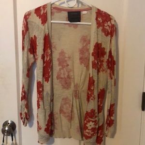 Floral Anthropologie sweater